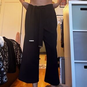 Calvin Klein Black Wide-Leg Pants